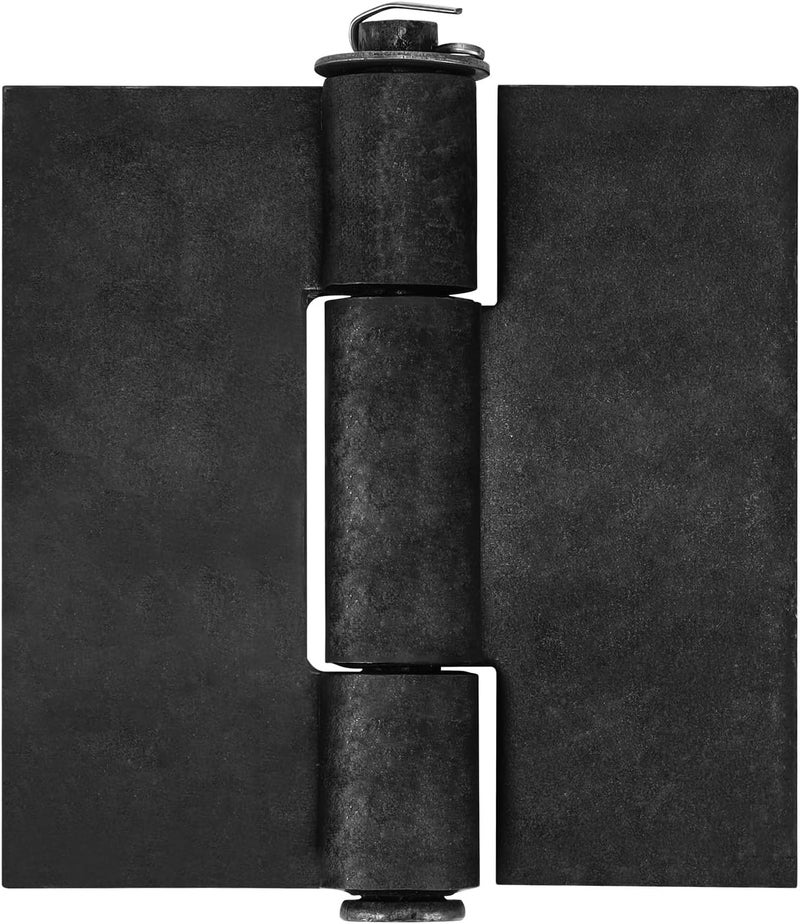 MOZCORN 3 Pcs Weld On Hinges Heavy Duty 4" x 4", Weldable Butt Hinges for Gates Garage Trailer Doors, Thickness 4.5mm, Load Up to 1000lbs - Image 1
